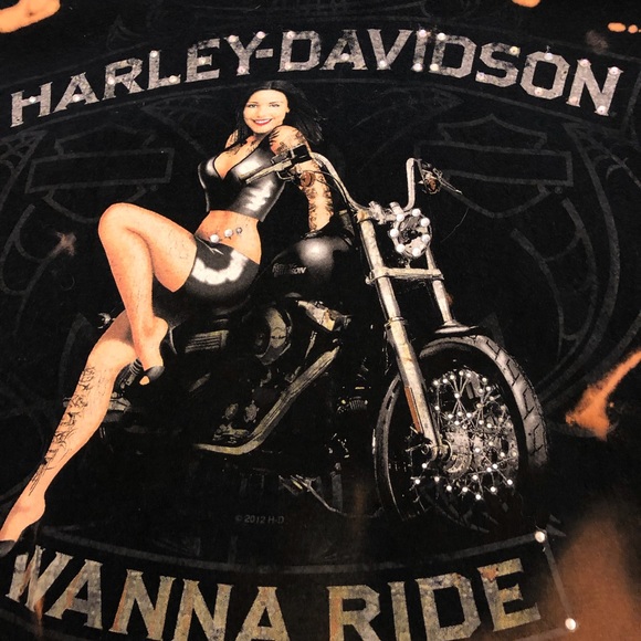 Vintage Harley Davidson one of a kind t shirt - Picture 3 of 5